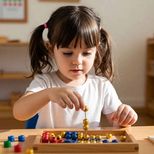 Montessori kindergarten learning at Montessori School of Sugar Land